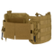 The Condor RS Cummerbund Retro Kit, shown on a white background, features tan MOLLE webbing, hook-and-loop closure, and quick-release buckles—ideal for tactical, military, or law enforcement use.
